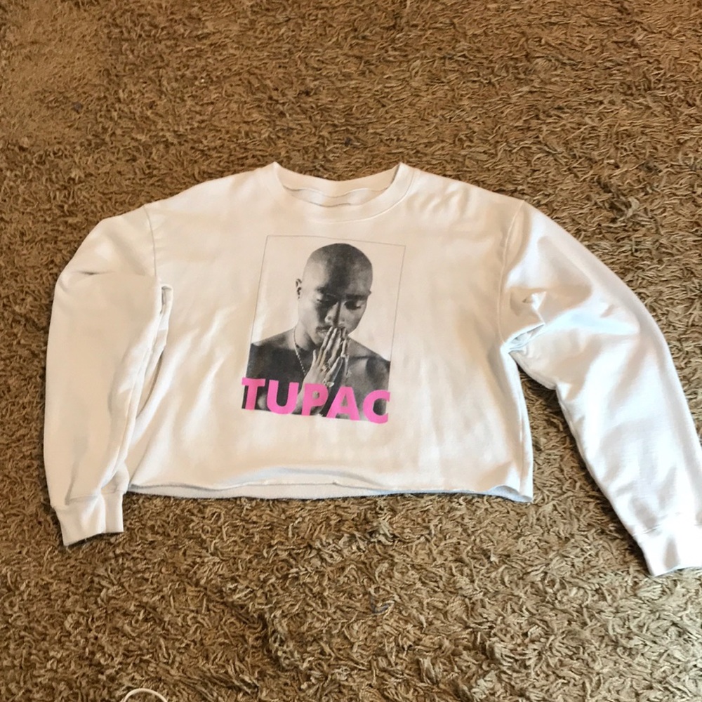 Crop top Tupac sweat shirt